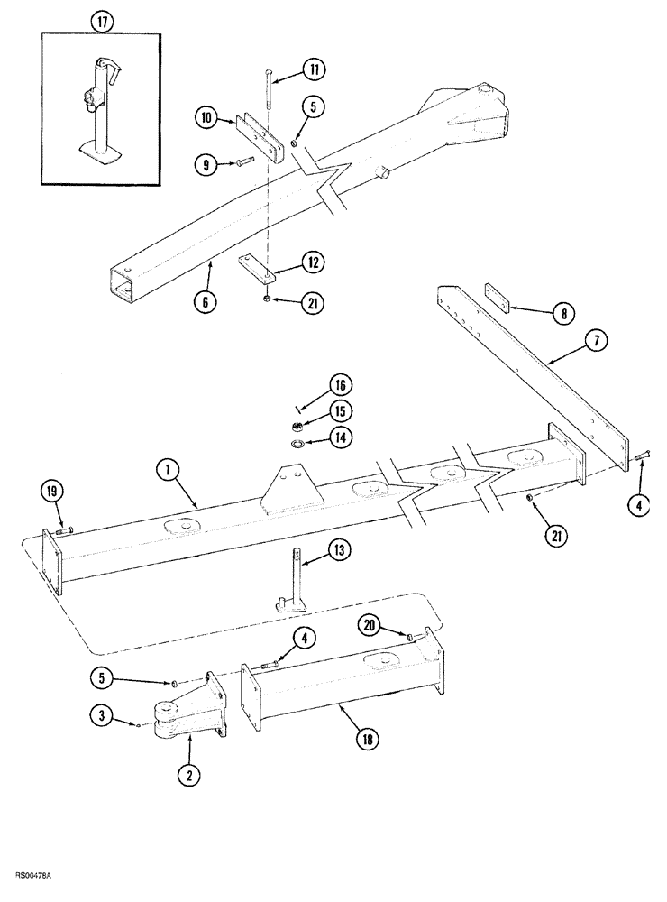 Схема запчастей Case IH 7500 - (09-02) - MAIN FRAME, ON THE LAND PLOWS (09) - CHASSIS/ATTACHMENTS