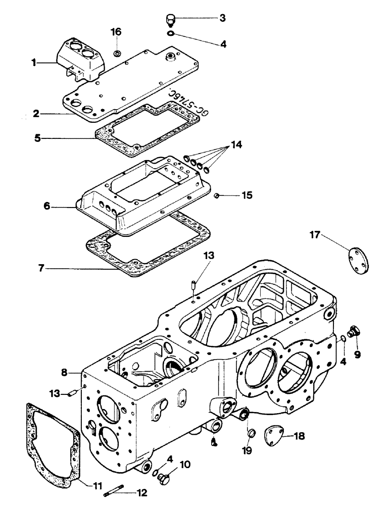 Схема запчастей Case IH 833 - (07-47) - TRANSMISSION CASE AND COVER (04) - Drive Train