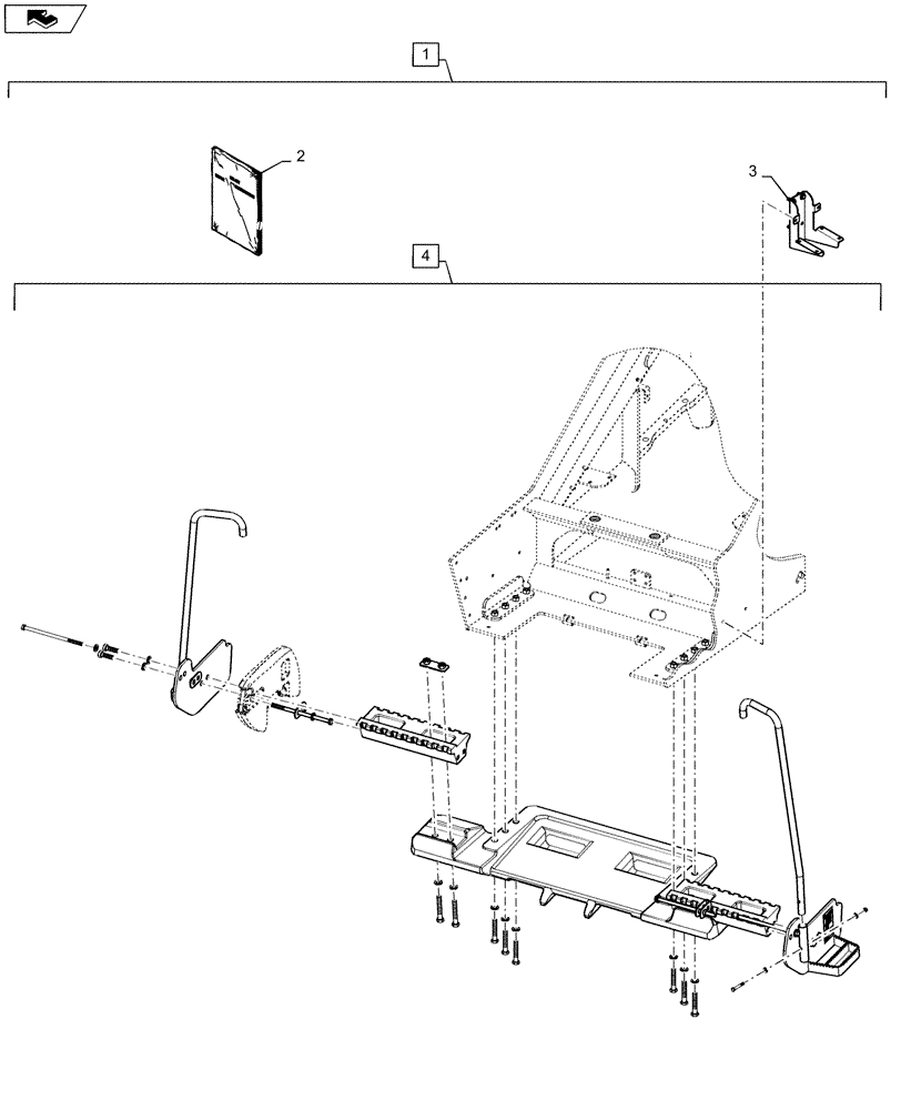 Схема запчастей Case IH STX425 - (88.037.02) - DIA KIT, FRONT CASTING (88) - ACCESSORIES