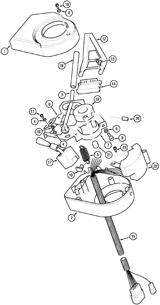Схема запчастей Case IH MX120 - (06-21) - FORWARD / NEUTRAL / REVERSE CONTROLS (06) - POWER TRAIN