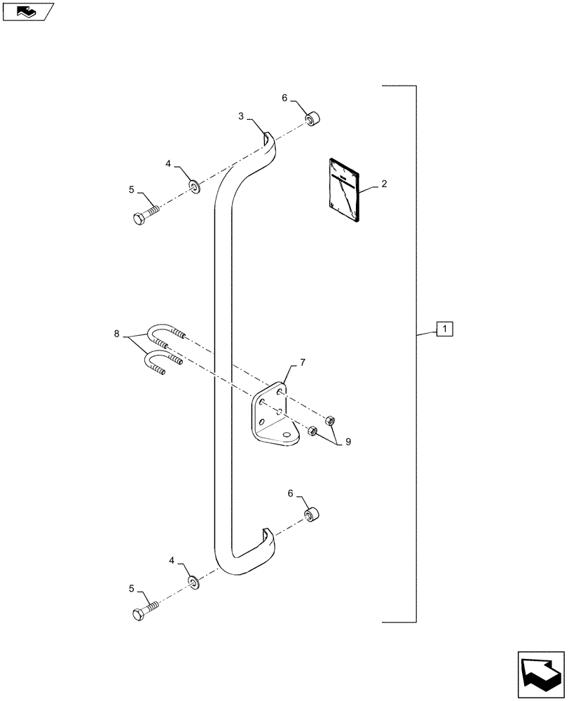 Схема запчастей Case IH STX375 - (88.088.01) - DIA KIT, A-POST MONITOR (88) - ACCESSORIES