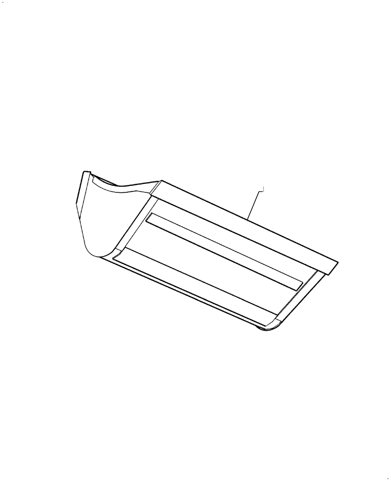 Схема запчастей Case IH L735 - (82.300.AN[09]) - VAR - 424991006 - 83" HDV BUCKET (82) - FRONT LOADER & BUCKET