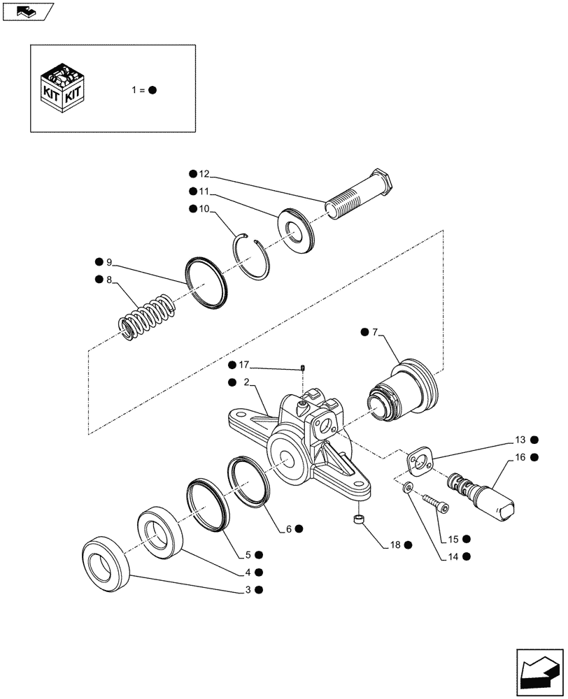 Схема запчастей Case IH MAXXUM 120 - (31.142.AA) - VAR - 333648, 334648, 335648, 743700 - FRONT PTO ASSY, ACTUATOR (31) - IMPLEMENT POWER TAKE OFF