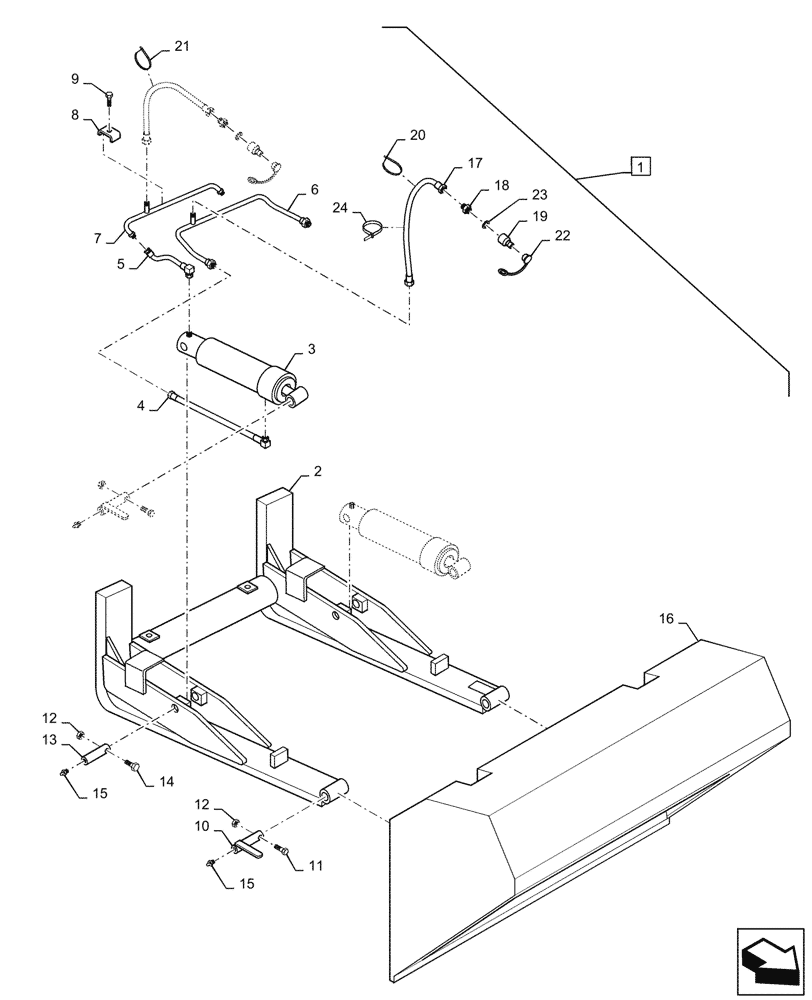 Схема запчастей Case IH L745 - (82.300.250) - VAR - 717435006 - BUCKET, 91" HIGH TIPPING (82) - FRONT LOADER & BUCKET