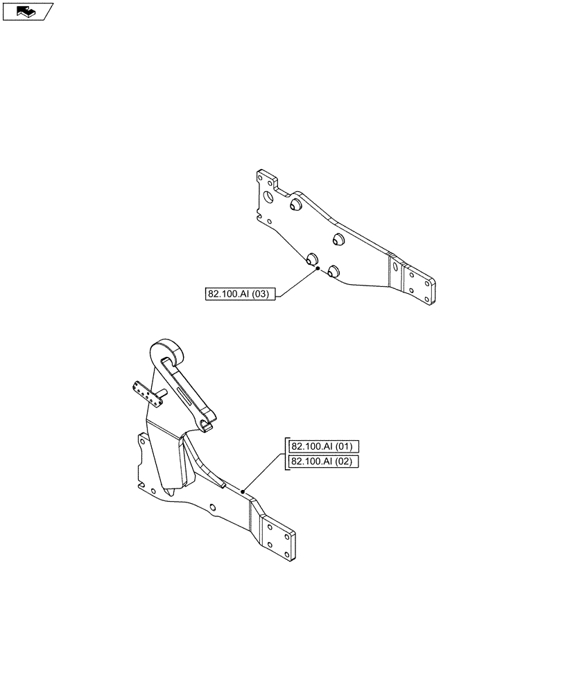 Схема запчастей Case IH MAXXUM 110 - (82.000.00) - SECTION INDEX - FRONT LOADER AND BUCKET (82) - FRONT LOADER & BUCKET