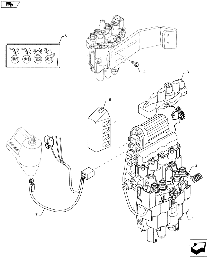 Схема запчастей Case IH L745 - (35.102.AE[03]) - VAR - 713600016 - 3 FUNCTION ELECTRONIC LOADER MOUNTED VALVE KIT - CONTROL VALVE - FOR MAXXUM 110, 115, 120, 125, 130, 140 W/ CCLS (35) - HYDRAULIC SYSTEMS
