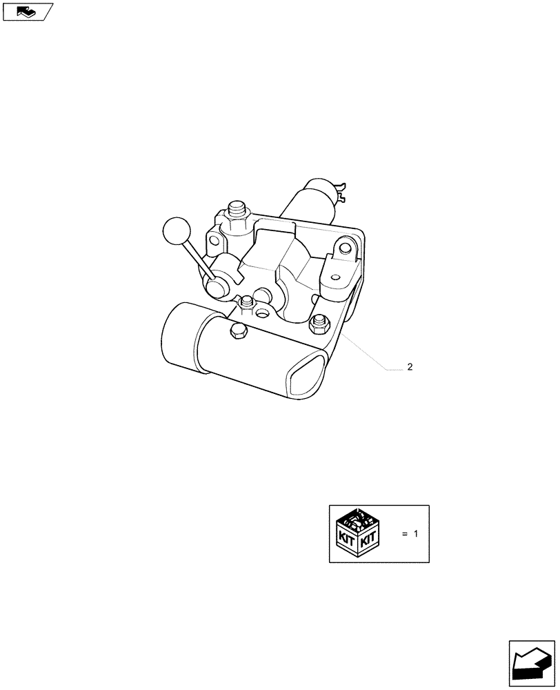 Схема запчастей Case IH A8800 - (90.150.BD[02]) - HYDRAULIC PUMP (CABIN TILT) (90) - PLATFORM, CAB, BODYWORK AND DECALS