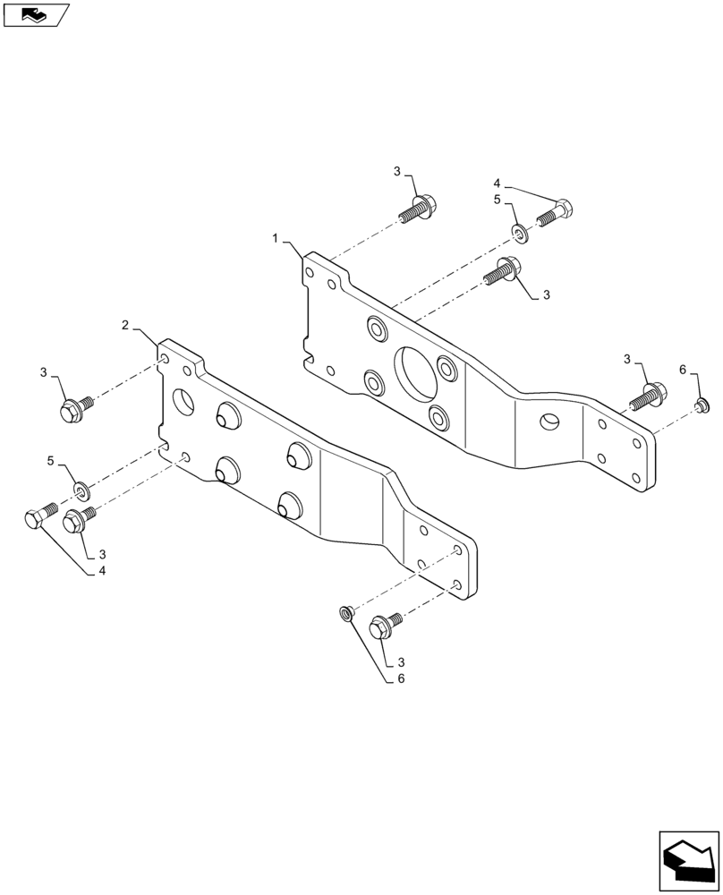 Схема запчастей Case IH MAXXUM 120 - (82.100.AK[06]) - VAR - 331605, 743847 - NAR LOADER READY SIDEFRAMES - SUPPORTS (82) - FRONT LOADER & BUCKET