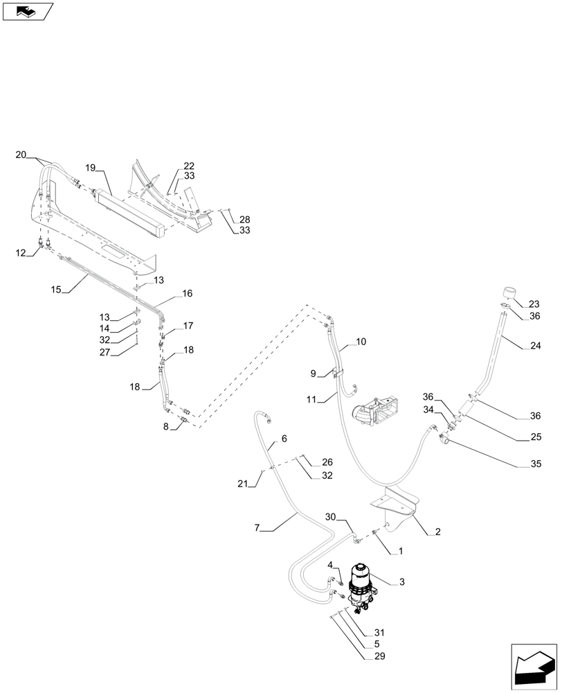 Схема запчастей Case IH A8800 - (10.210.AF) - FUEL LINE (10) - ENGINE