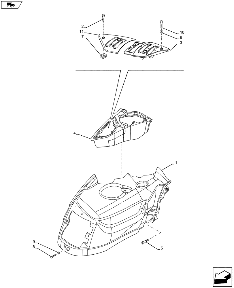 Схема запчастей Case IH MAXXUM 110 - (90.160.BL[06]) - VAR - 334898, 396844 - CAB INTERIOR TRIM, RIGHT SIDE (90) - PLATFORM, CAB, BODYWORK AND DECALS