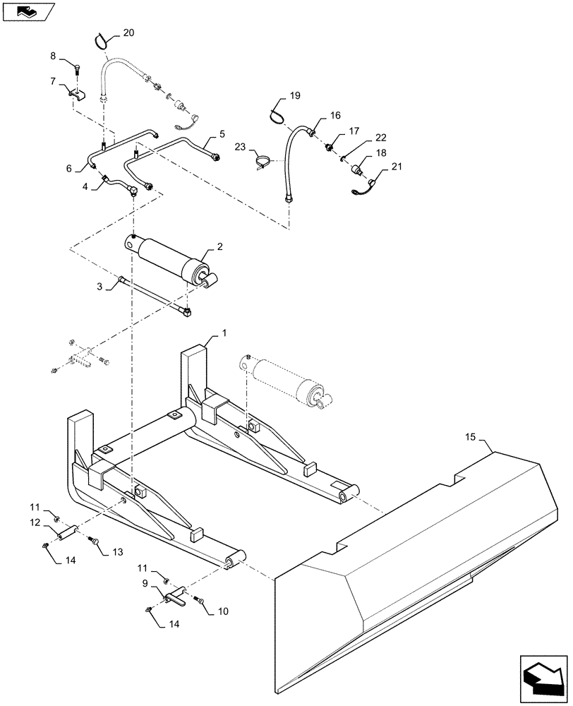 Схема запчастей Case IH L785 - (82.300.AN[21]) - VAR - 717435006 - 91" HIGH TIPPING BUCKET (82) - FRONT LOADER & BUCKET