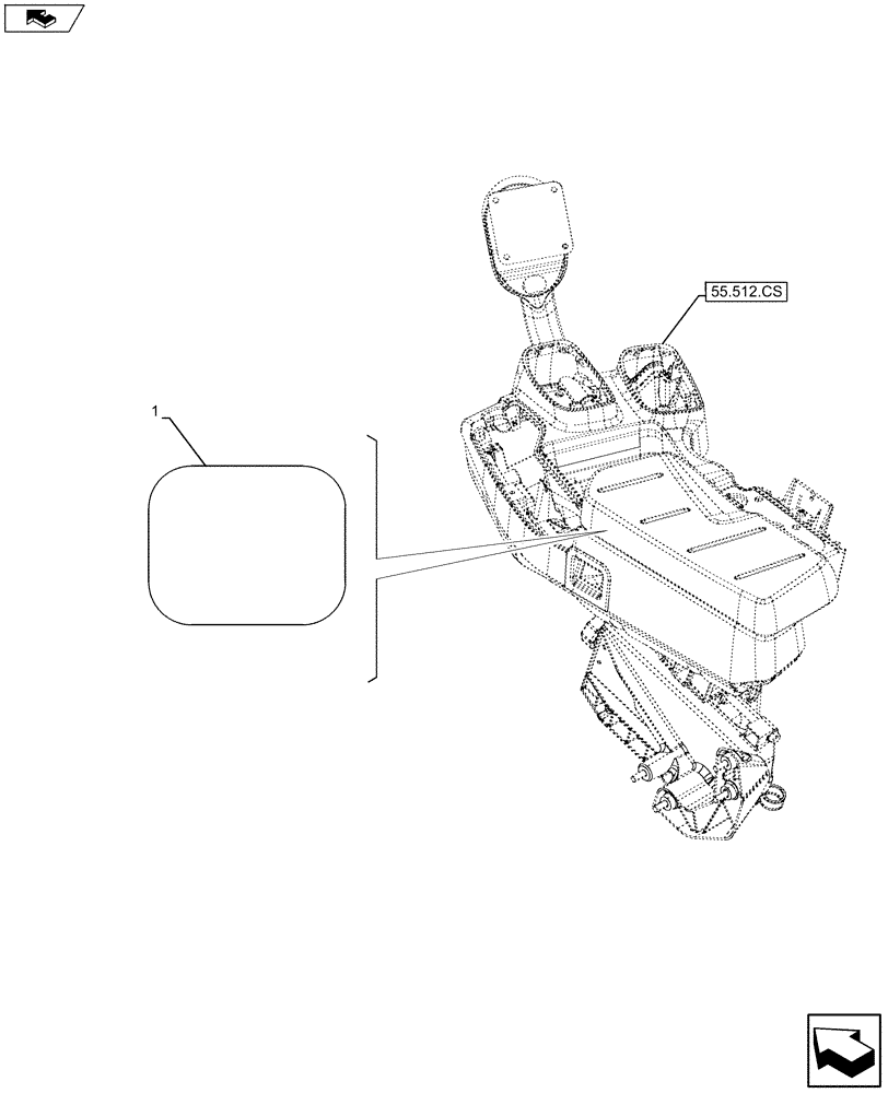 Схема запчастей Case IH MAXXUM 110 - (90.108.AA[02]) - VAR - 330926 - DECALS, FRONT HITCH (90) - PLATFORM, CAB, BODYWORK AND DECALS