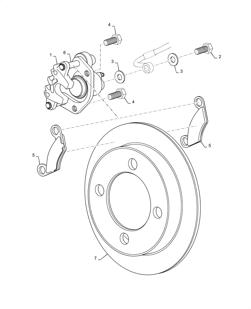 Схема запчастей Case IH SCOUT XL - (33.202.010[01]) - FRONT BRAKE ASSY. (BEFORE JAN 30 2015) (33) - BRAKES & CONTROLS