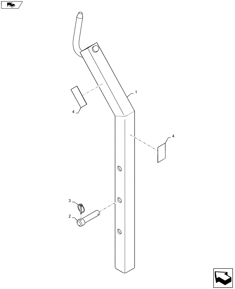 Схема запчастей Case IH L735 - (82.300.AQ[33]) - VAR - 717491006 - BIG BALE LIFTER FOR SQUARE BALE FORK (82) - FRONT LOADER & BUCKET