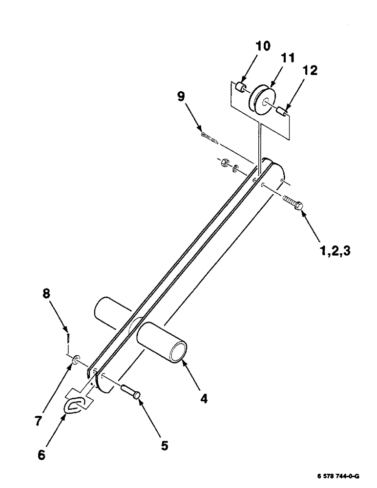 Схема запчастей Case IH 8580 - (06-32) - TENSION ARM ASSEMBLY (14) - BALE CHAMBER