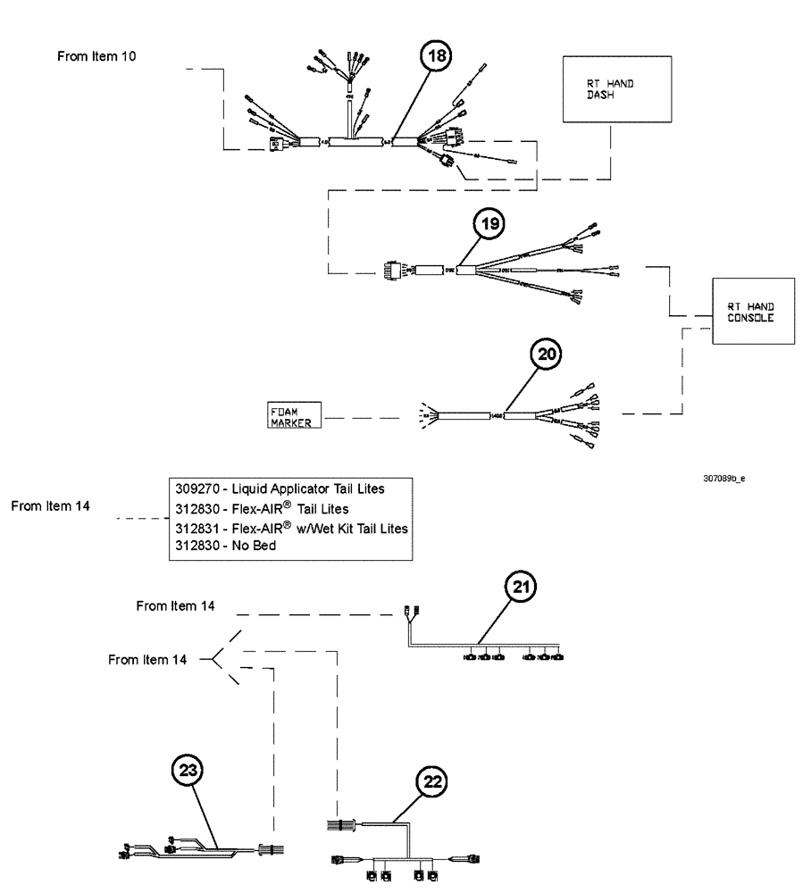 Схема запчастей Case IH FLX4300 - (08-003[03]) - MAIN ELECTRICAL HARNESSES (06) - ELECTRICAL