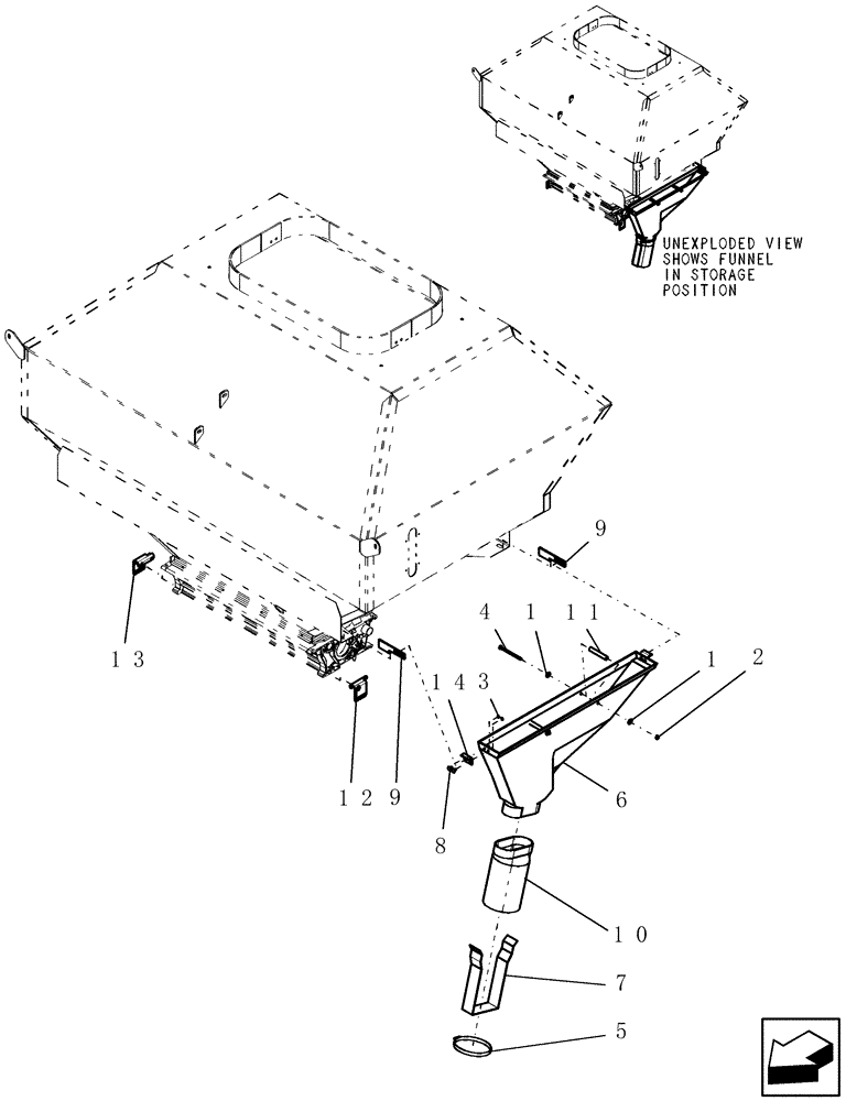 Схема запчастей Case IH ADX2230 - (L.10.G[08]) - THIRD TANK OPTION - TANK DRAIN L - Field Processing