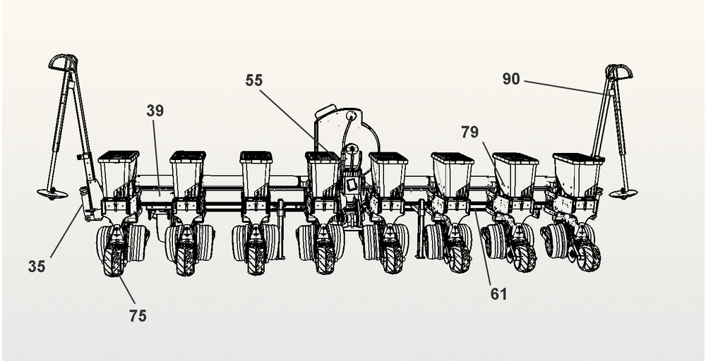 Схема запчастей Case IH 1215 - (00.000.00) - MAIN PICTORIAL INDEX (00) - GENERAL & PICTORIAL INDEX