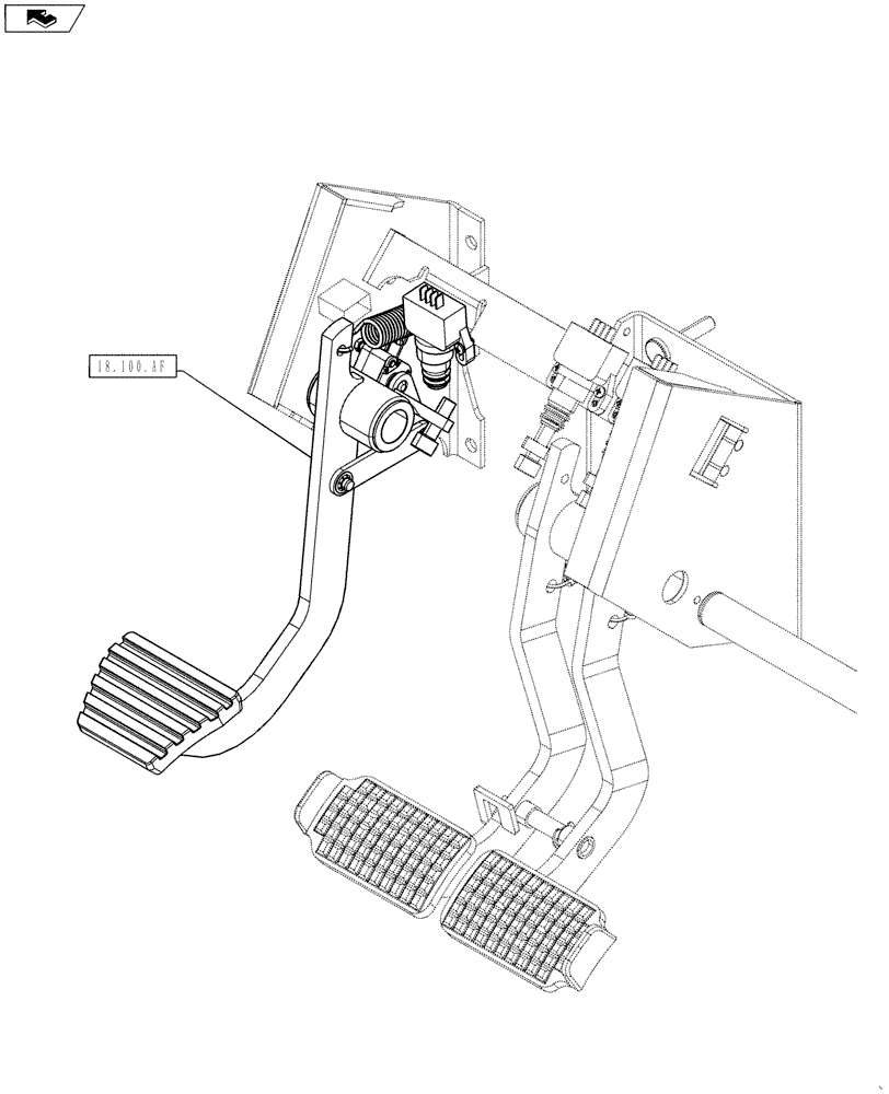 Схема запчастей Case IH MAXXUM 110 - (18.000.00) - SECTION INDEX - CLUTCH (18) - CLUTCH