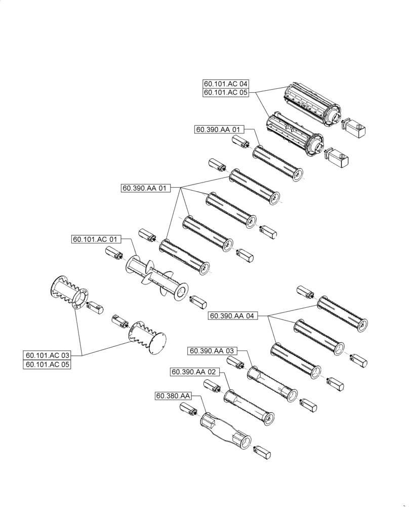 Схема запчастей Case IH A8800 - (00.000.60[03]) - PICTORIAL INDEX - PRODUCT FEEDING (00) - GENERAL & PICTORIAL INDEX