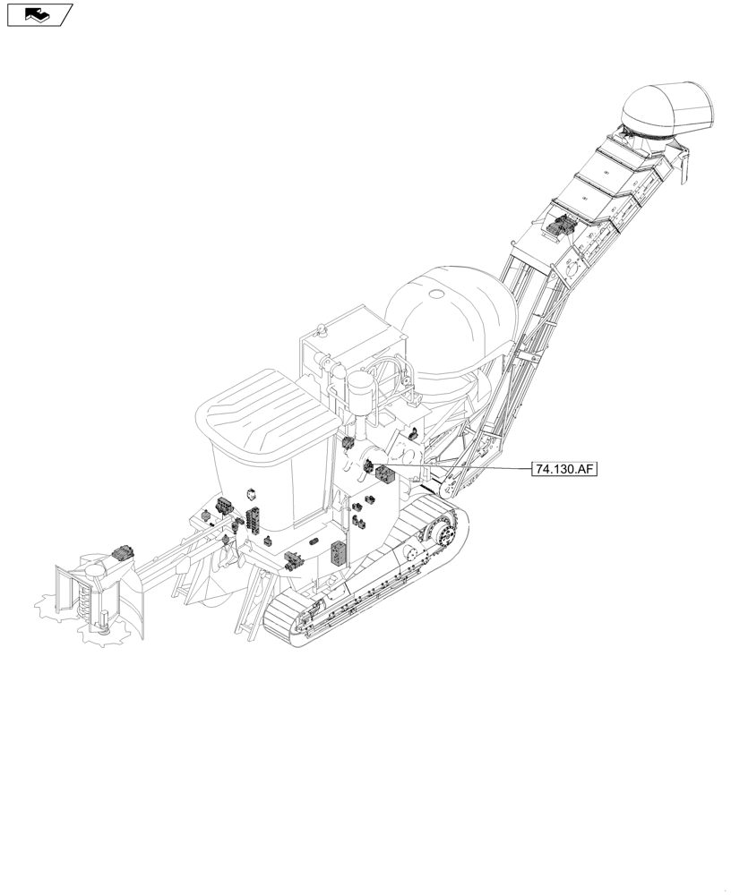 Схема запчастей Case IH A8800 - (74.000.00[02]) - PICTORIAL INDEX - CLEANING (74) - CLEANING