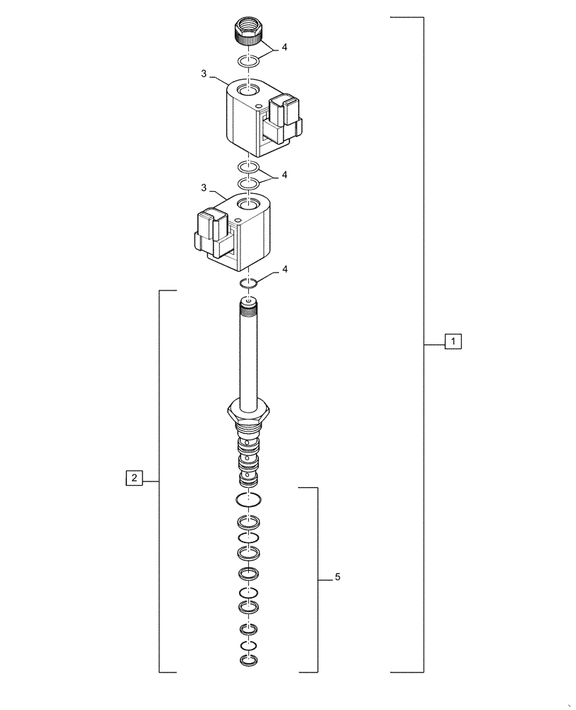 Схема запчастей Case IH 2240 - (35.735.AA[04]) - SOLENOID VALVE, AXLE ADJUSTMENT (35) - HYDRAULIC SYSTEMS