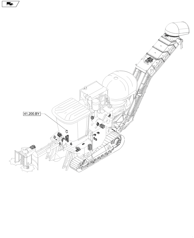 Схема запчастей Case IH A8800 - (41.000.00) - PICTORIAL INDEX - STEERING (41) - STEERING