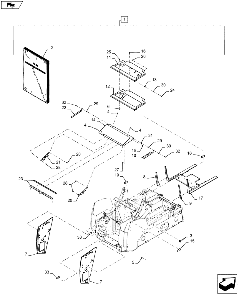 Схема запчастей Case IH SR220 - (88.100.90[18]) - KIT, DEBRIS HARD PARTS WITH SEALS (88) - ACCESSORIES