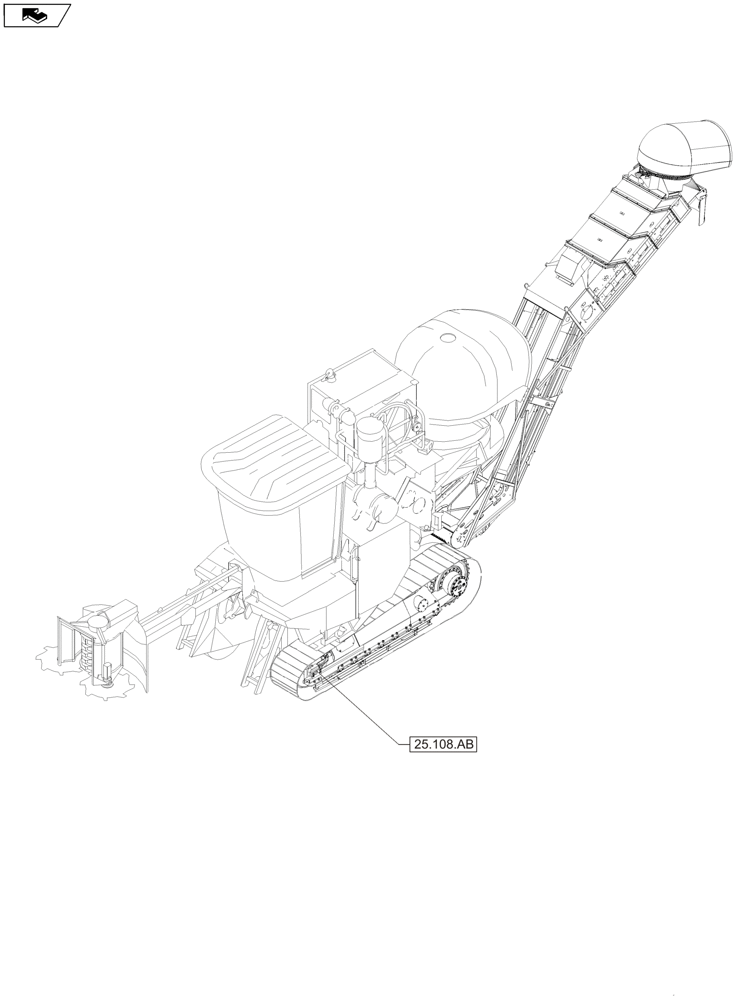 Схема запчастей Case IH A8800 - (00.000.25) - PICTORIAL INDEX - SUSPENSION AND TRACKS (00) - GENERAL & PICTORIAL INDEX