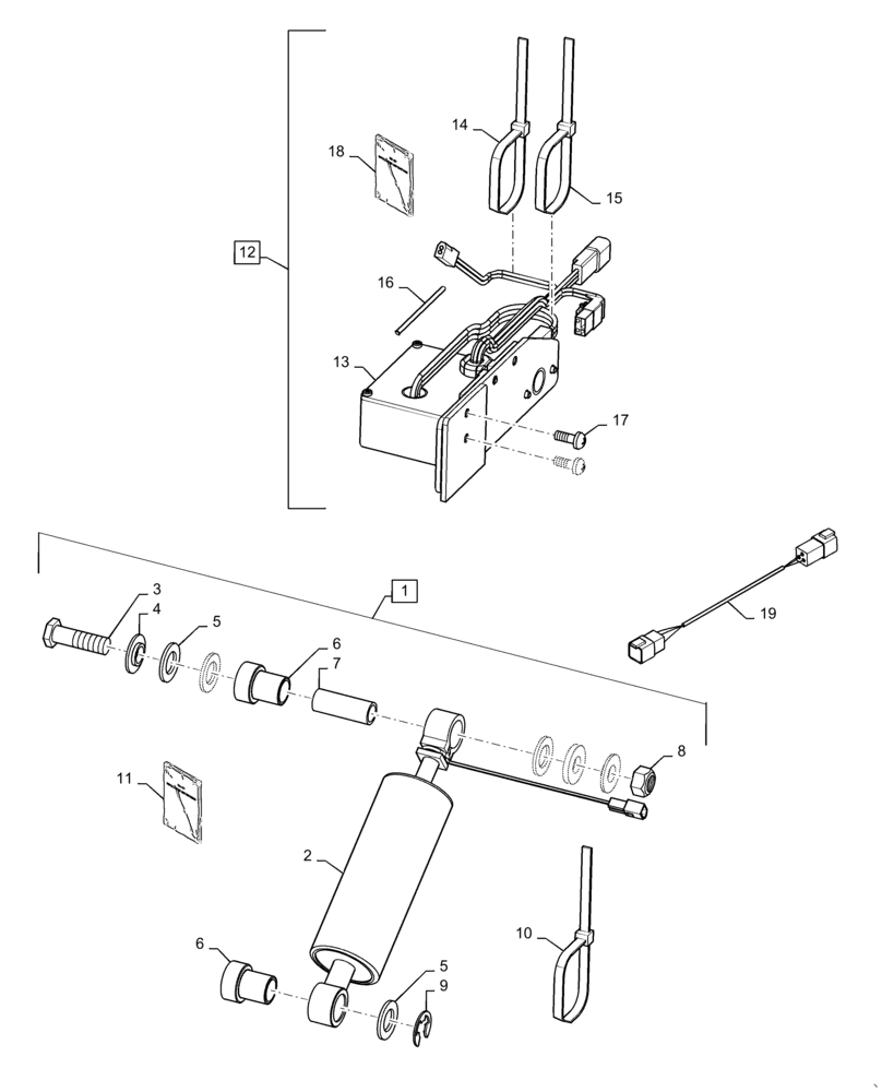 Схема запчастей Case IH MAGNUM 2654 - (90.120.BB[06]) - VAR - 429373, 449058 - SEAT, AIR SUSPENSION - CONTROL DAMPER ASSY. - DELUXE SEMI-ACTIVE (90) - PLATFORM, CAB, BODYWORK AND DECALS