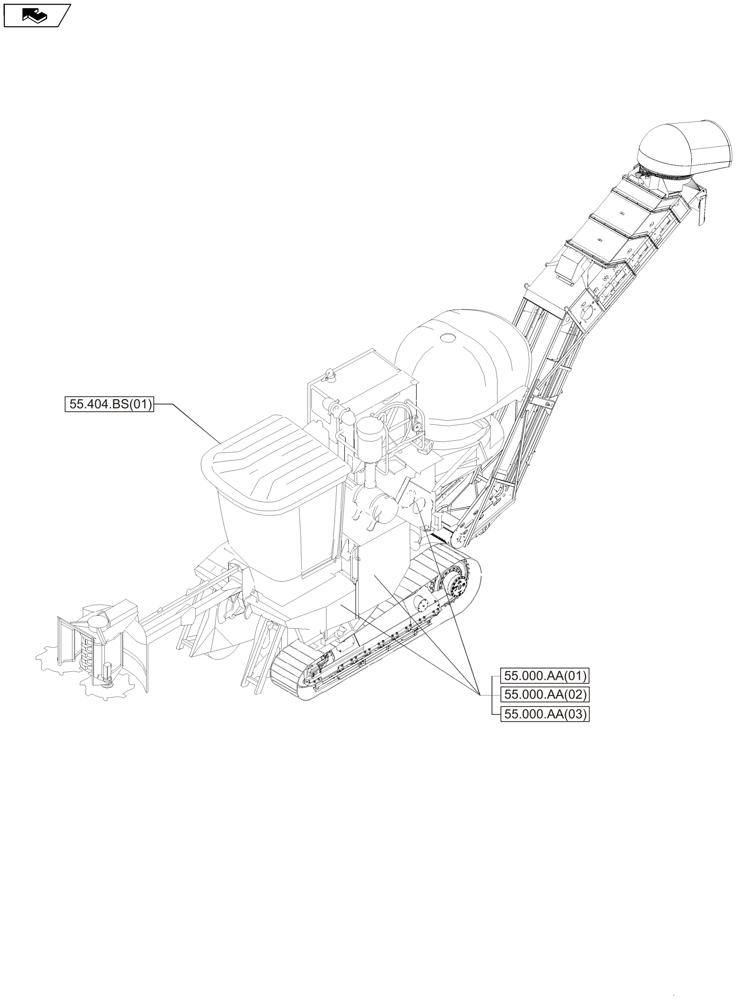 Схема запчастей Case IH A8800 - (00.000.55[01]) - PICTORIAL INDEX - ELECTRICAL SYSTEMS (00) - GENERAL & PICTORIAL INDEX