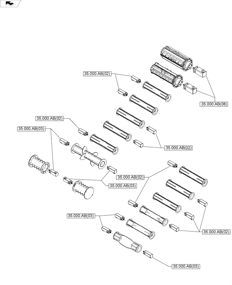 Схема запчастей Case IH A8800 - (35.000.00[02]) - PICTORIAL INDEX - HYDRAULIC SYSTEMS (35) - HYDRAULIC SYSTEMS