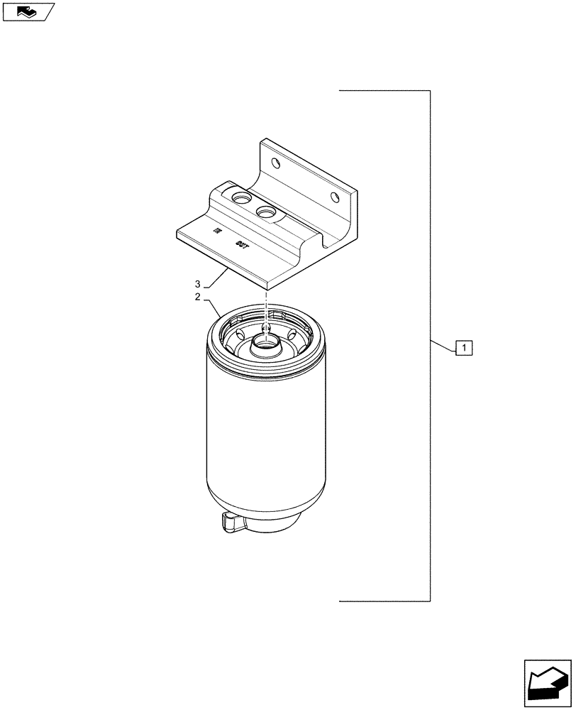Схема запчастей Case IH SR200 - (10.206.AO) - BACKDOOR, FUEL FILTER (10) - ENGINE