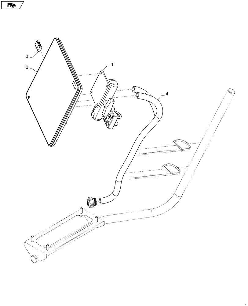 Схема запчастей Case IH 4430 - (55.635.03[02]) - VIPER 4 CONTROL DISPLAY (55) - ELECTRICAL SYSTEMS