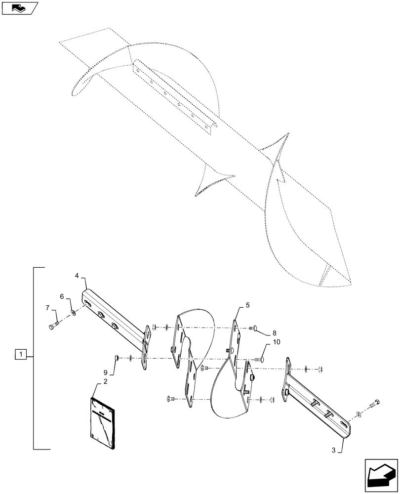 Схема запчастей Case IH 4406-30 - (88.058.02) - DIA, KIT, CENTRAL AUGER DISC (88) - ACCESSORIES