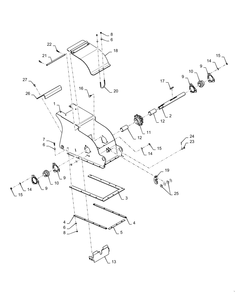 Схема запчастей Case IH 9240 - (80.101.AR[01]) - VAR - 425241, 722481, 425363 - HEAD, ELEVATOR (80) - CROP STORAGE/UNLOADING