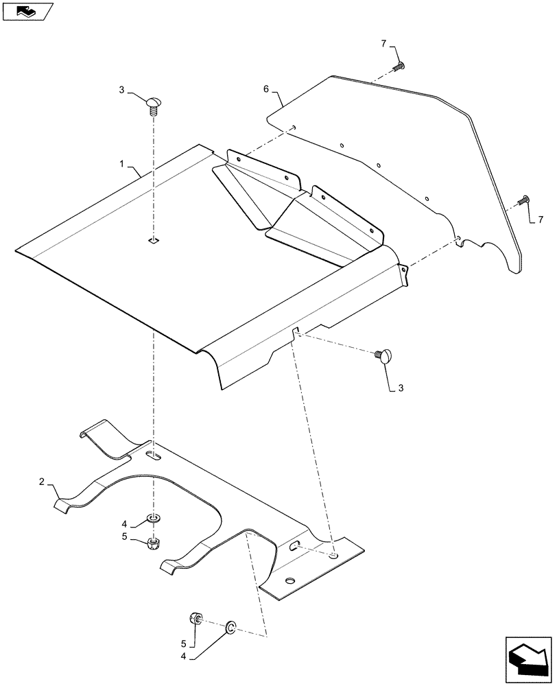 Схема запчастей Case IH 3020-35 - (58.130.04[05]) - FLOOR, ASSY, LH END (58) - ATTACHMENTS/HEADERS