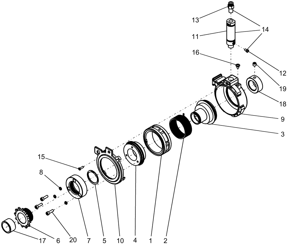 Схема запчастей Case IH 1250 - (75.200.34) - ACCUROW CLUTCH ASSEMBLY (75) - SOIL PREPARATION