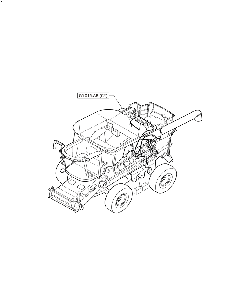 Схема запчастей Case IH F2CFA613A E001 - (00.000.55) - PICTORIAL INDEX - ELECTRICAL SYSTEMS (00) - GENERAL & PICTORIAL INDEX
