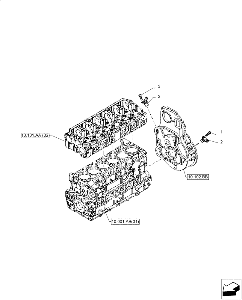 Схема запчастей Case IH F2CFA613A E001 - (55.015.AD) - SENSOR (55) - ELECTRICAL SYSTEMS