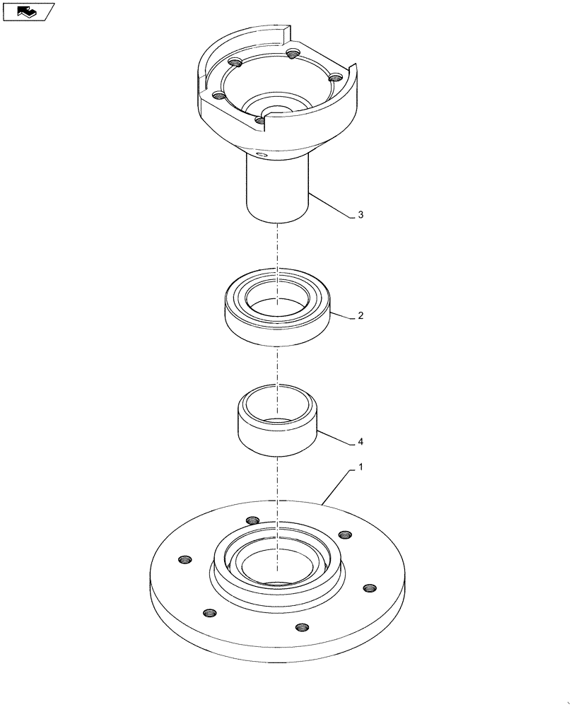 Схема запчастей Case IH MAGNUM 340 - (10.414.AC[05]) - SUPPORT ASSY, VISCOUS FAN DRIVE (10) - ENGINE