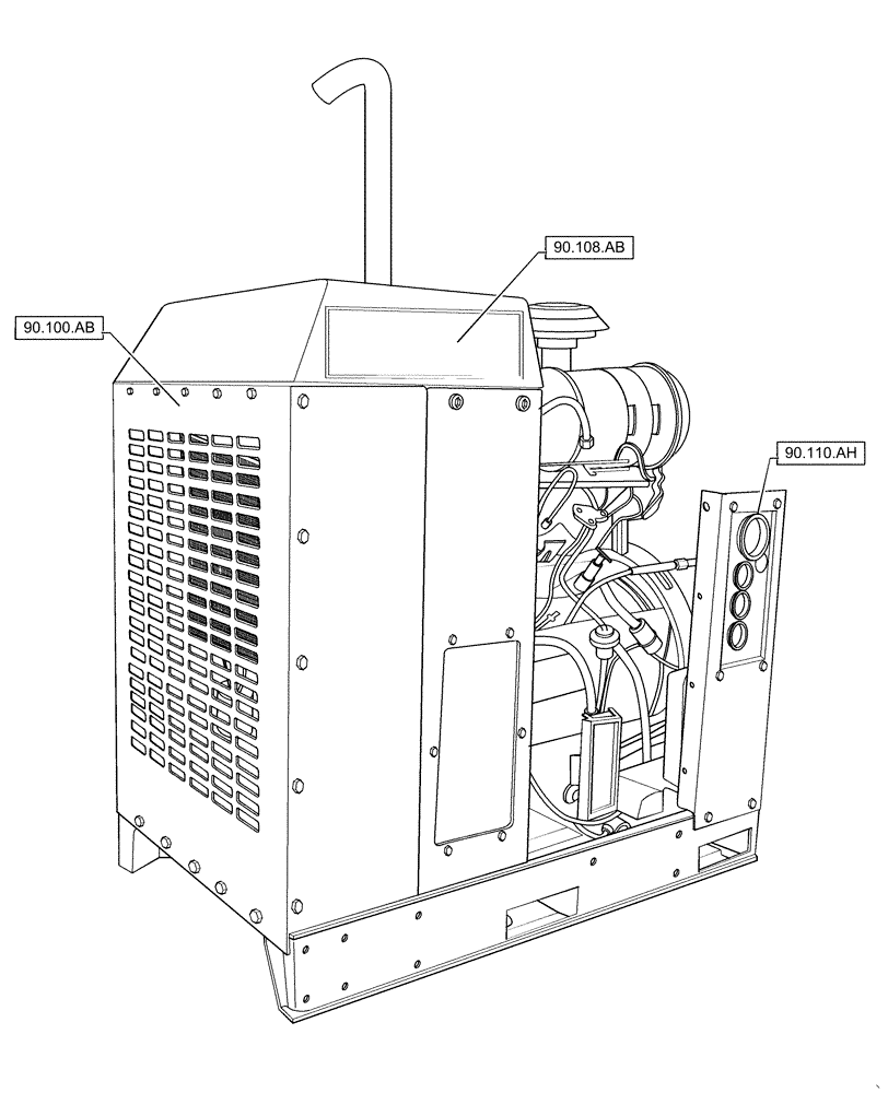 Схема запчастей Case IH RP110 - (00.000.90) - PICTORIAL INDEX - BODYWORK AND DECALS (00) - GENERAL & PICTORIAL INDEX