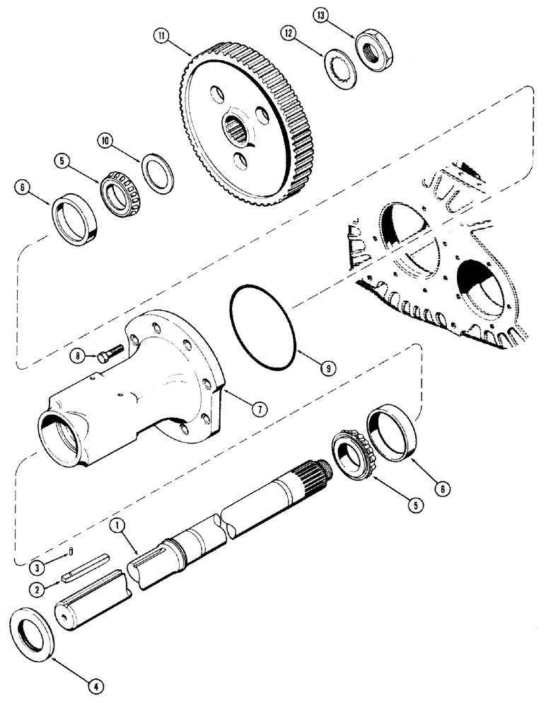 Схема запчастей Case IH 870 - (186) - REAR AXLE, LONG AXLE (06) - POWER TRAIN