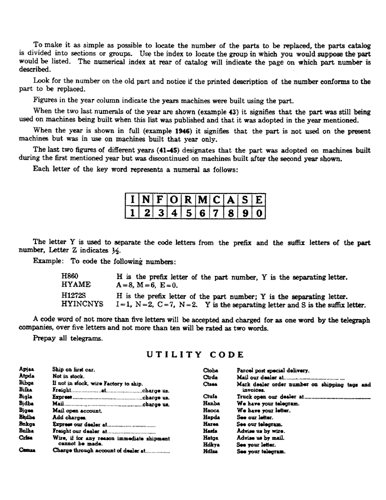 Схема запчастей Case IH 602 - (003) - INFORMATION 