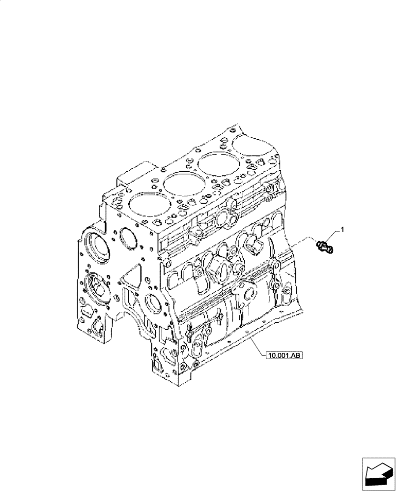 Схема запчастей Case IH F4CE0654B B601 - (55.013.AA) - SENSOR (55) - ELECTRICAL SYSTEMS