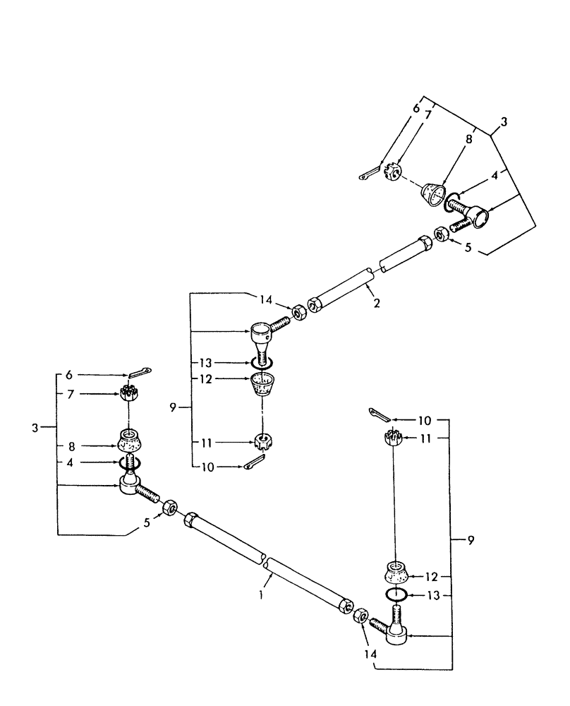 Схема запчастей Case IH DX33 - (04.02) - STEERING LINKAGE (04) - FRONT AXLE & STEERING