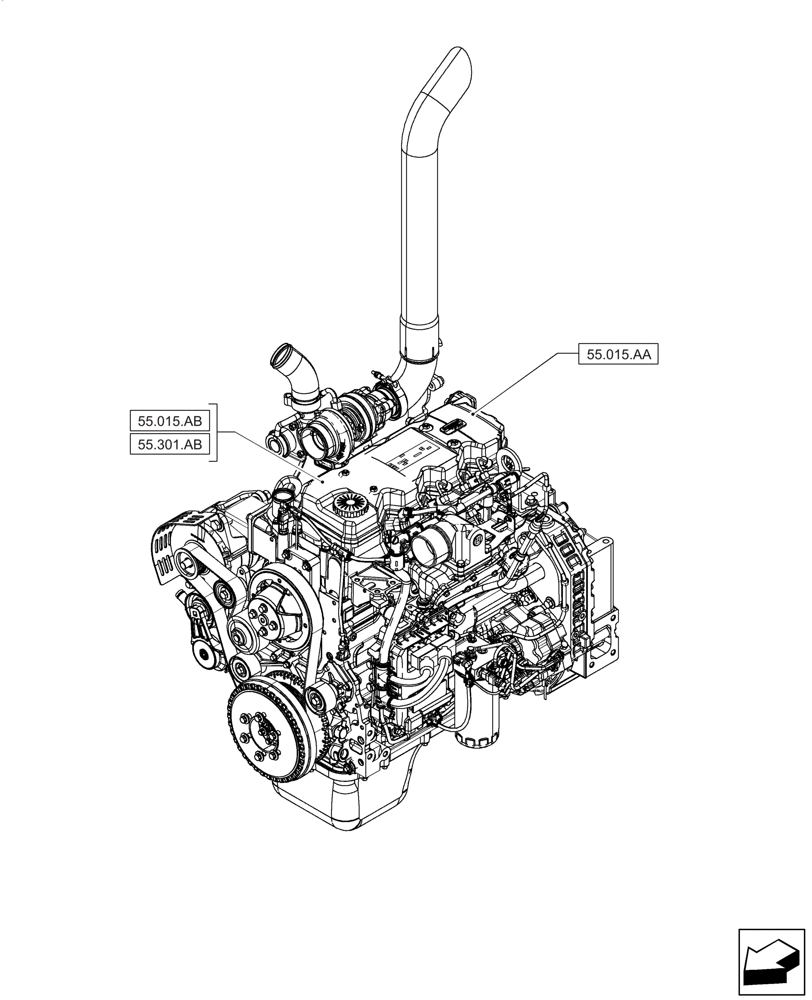 Схема запчастей Case IH F4HE0484D B101 - (00.000.55[01]) - PICTORIAL INDEX - ELECTRICAL SYSTEMS (00) - GENERAL & PICTORIAL INDEX