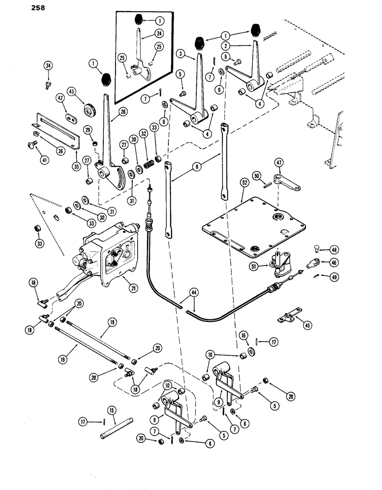 Схема запчастей Case IH 770 - (258) - REMOTE HYDRAULICS AND DRAFT CONTROLS (08) - HYDRAULICS