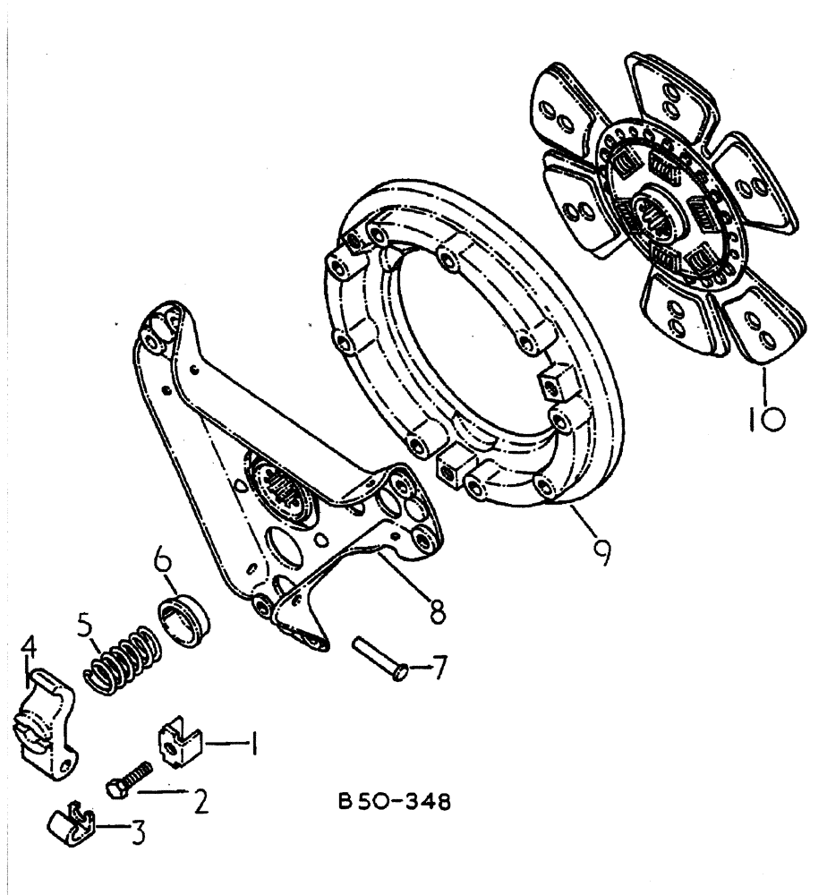 Схема запчастей Case IH 884 - (07-012) - CLUTCH, 884/1413 - 885/2000 UP (04) - Drive Train