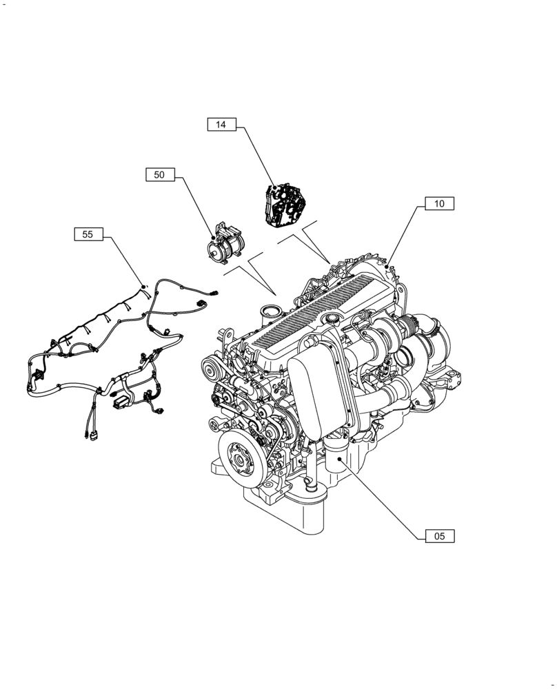 Схема запчастей Case IH F3DFE613F B001 - (00.000.00) - PICTORIAL INDEX - MAIN SECTIONS (00) - GENERAL & PICTORIAL INDEX